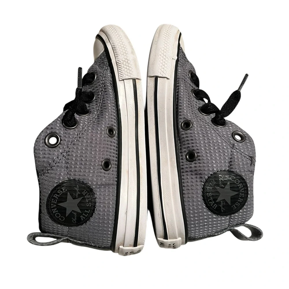 CONVERSE LITTLE KID GRAY CHUCK TAYLOR ALL‎ STARS MID TOP SNEAKERS Size 12